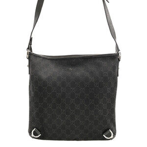 Gucci Abbey GG Canvas Messenger Bag black